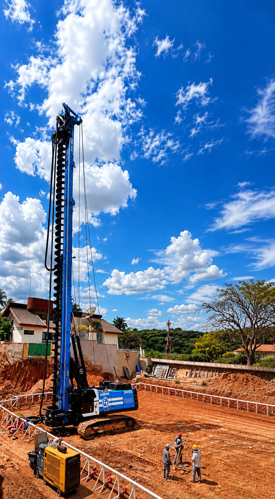 Perfuratriz Soilmec SR95 da UNESTACA para estaca hélice contínua